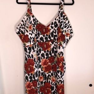 Floral Mini Dress, Size 2X. Ashley Nell Tipton